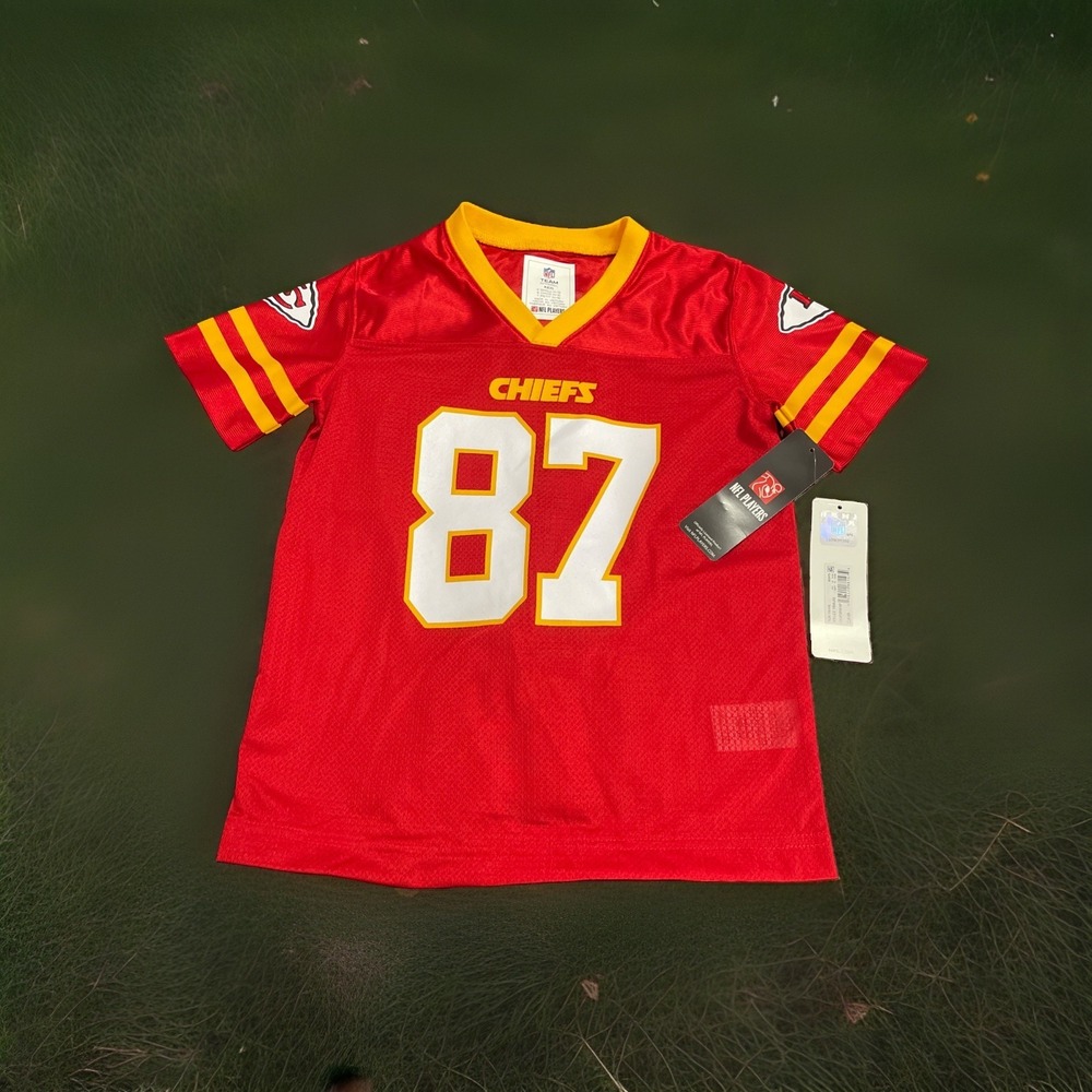 Official NFL Kansas City Chiefs Travis Kelce #87 Jersey Kids XS 4/5 Football Fan